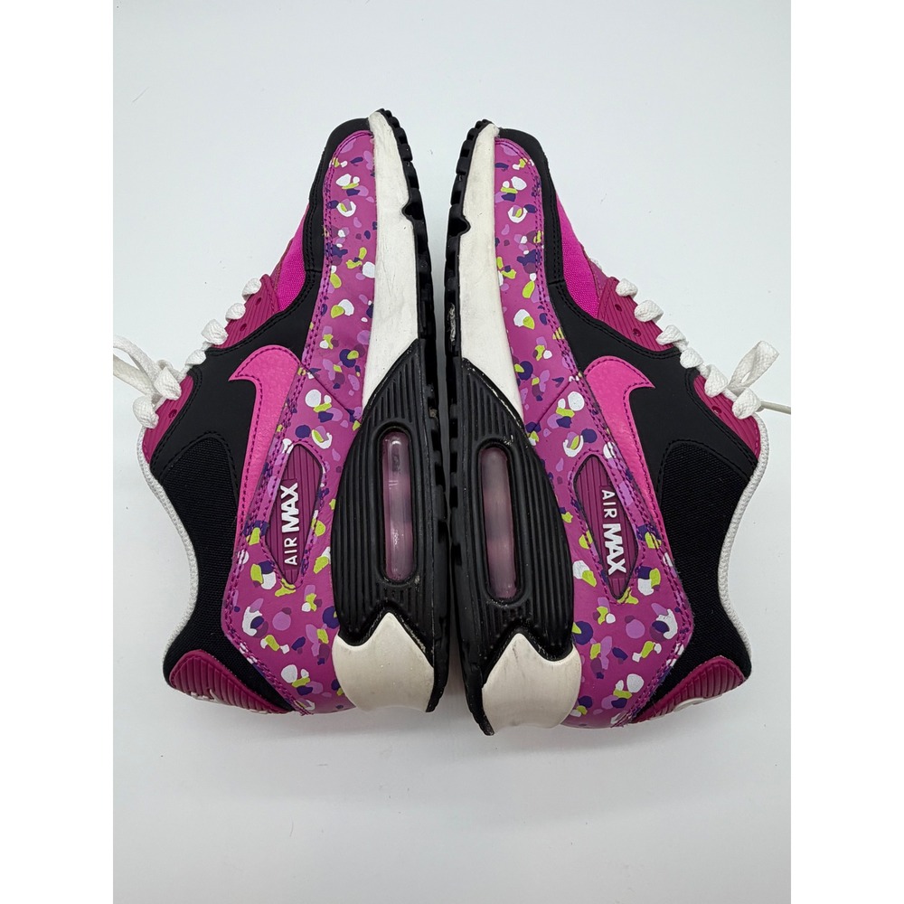 Nike Air Max 90 GS Fuschia Confetti Sneakers Size 7Y/8.5 Women's - Picture 6 of 9